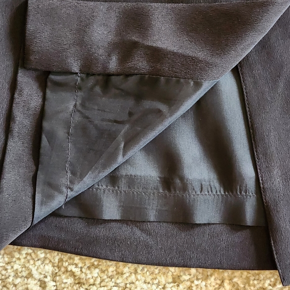 VTG Dana Buchman Classic Silk pencil skirt Size 12 Color black - Picture 6 of 10